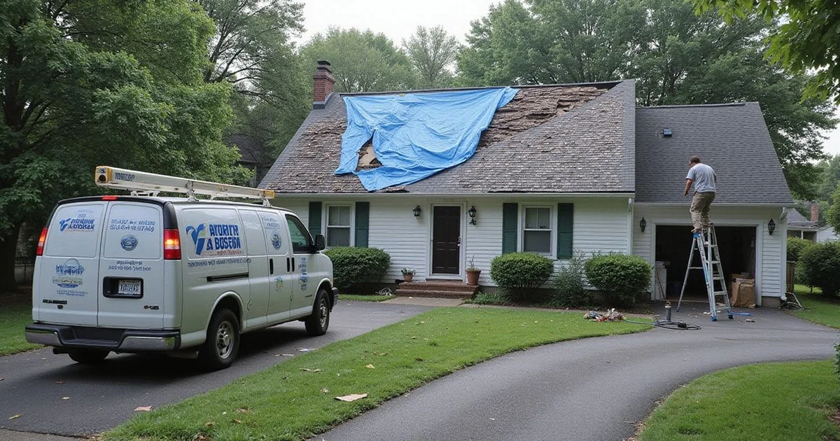 Emergency roof damage: what to do first